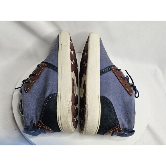 Timberland Amherst Blue Canvas Mid Top Chukka Sneakers Women's 9.5 - Picture 4 of 8